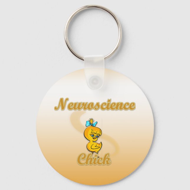 Neuroscience Chick Key Ring (Front)