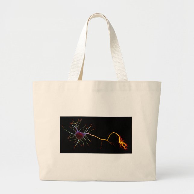 Neuroscience, neuron, science large tote bag (Front)