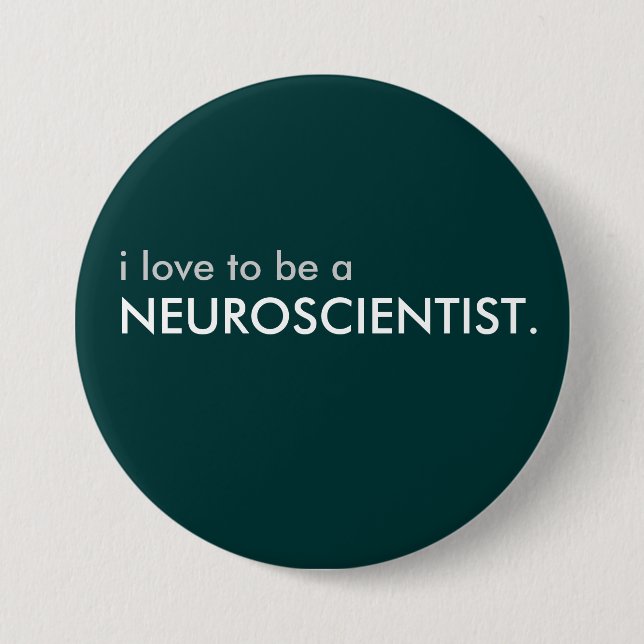 neuroscientist 7.5 cm round badge (Front)