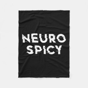 Neurospicy Adhd Autism Neurodiversity Neurodiverge Fleece Blanket