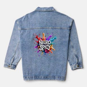 NEUROSPICY neurodiversity autism adhd dyslexia Denim Jacket