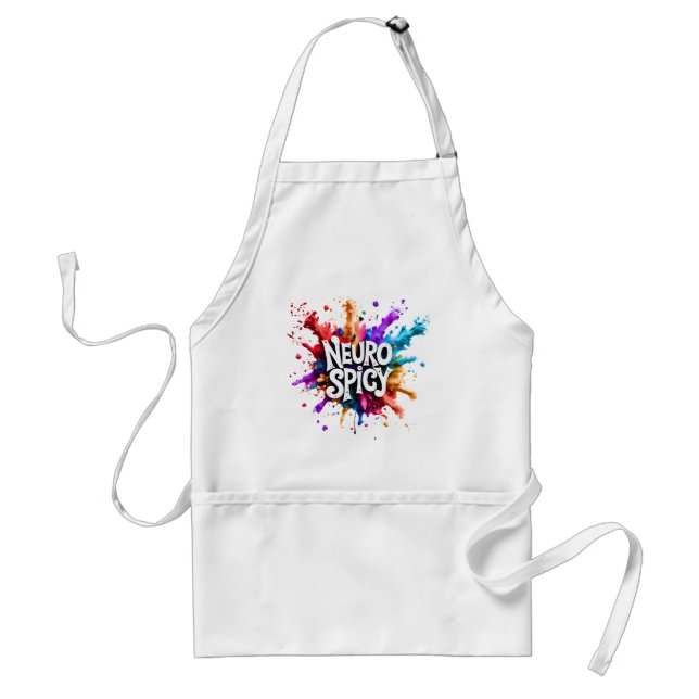 NEUROSPICY neurodiversity autism adhd dyslexia Standard Apron (Front)