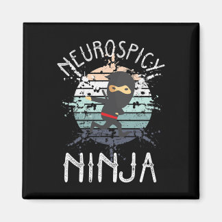 Neurospicy Ninja Autism Awareness Neurodiverse Adh Magnet