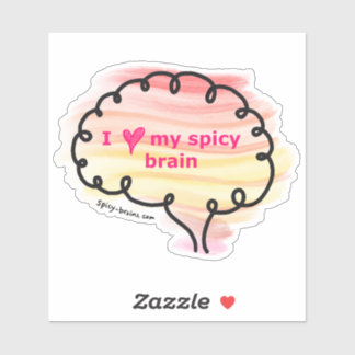 Neurospicy vinyl sticker great for laptops & more