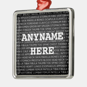 Neurosurgeon Medical Terminology Christmas Metal Ornament