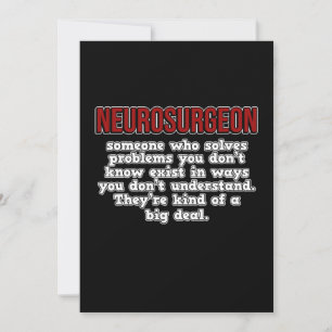 Neurosurgeon Surgery Medical Doctor Neurology Grap Thank You Card