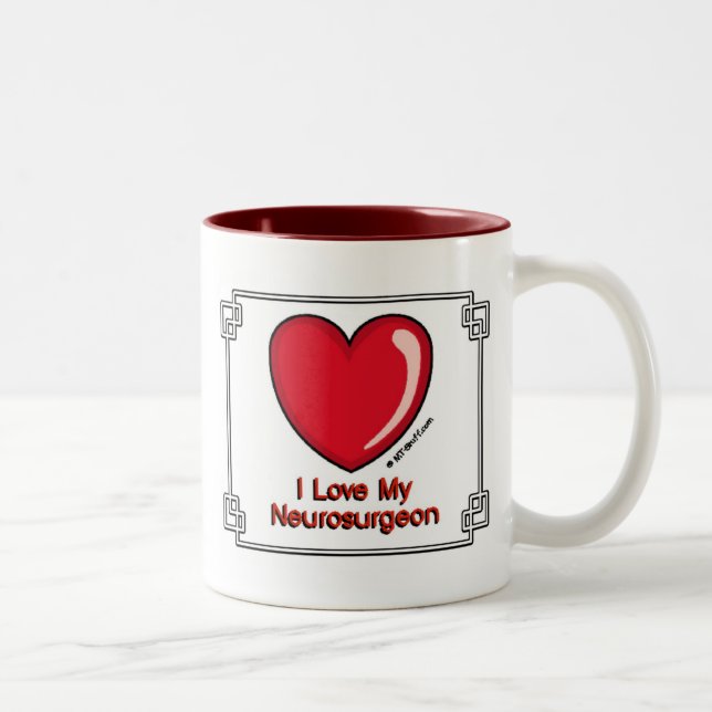 Neurosurgeon Two-Tone Coffee Mug (Right)