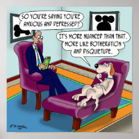 Neurotic Dog on the Couch