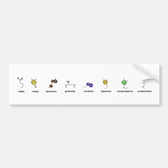 Neurotransmitter Parade Bumper Sticker (Front)
