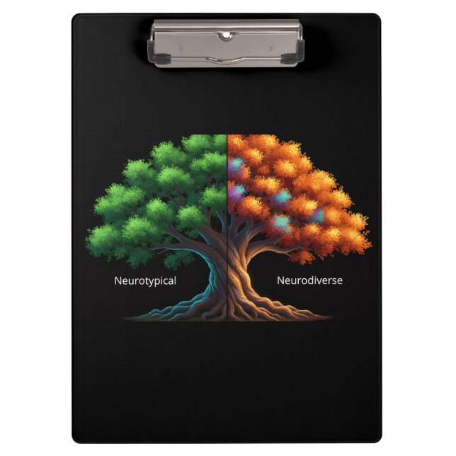 Neurotypical vs. Neurodiverse Clipboard (Front)
