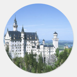 Neuschwanstein Castle Bavaria Classic Round Sticker