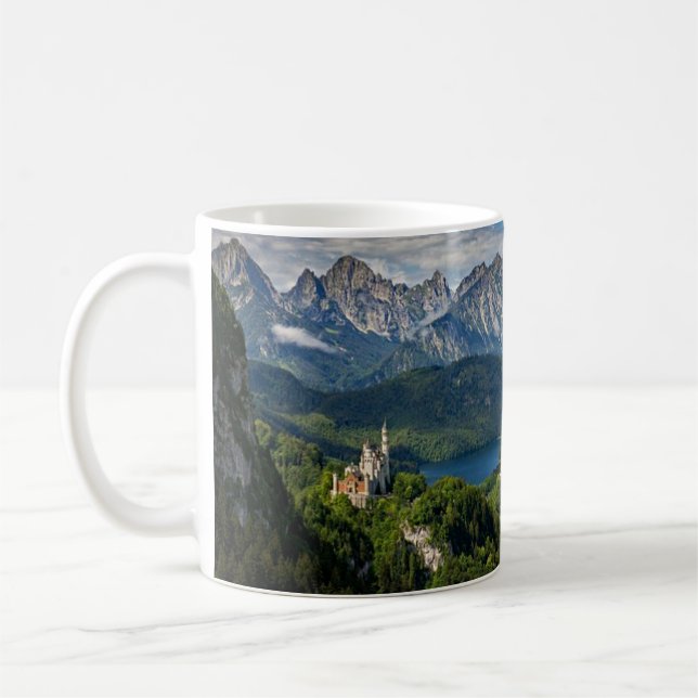 Neuschwanstein Castle Bavaria Coffee Mug (Left)
