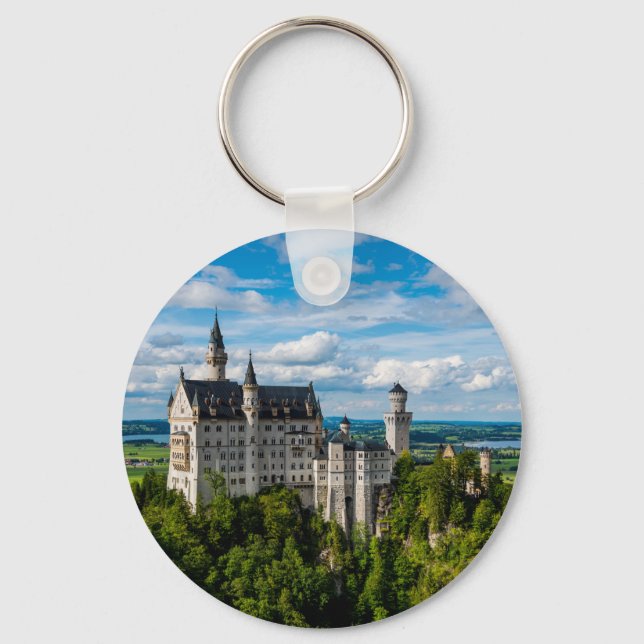 Neuschwanstein Castle - Bavaria - Germany Key Ring (Front)