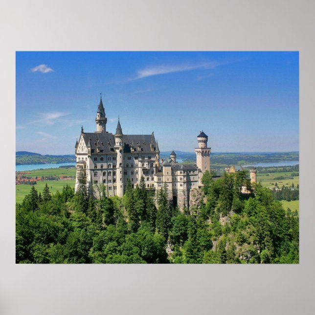 Neuschwanstein Castle, Bavaria Germany   Poster (Front)