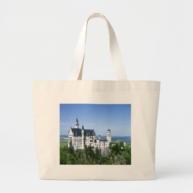 Neuschwanstein Castle Bavaria Large Tote Bag (Front)