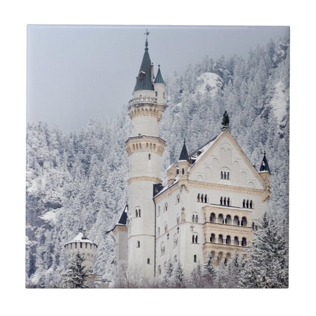 Neuschwanstein Castle Ceramic Tile (Front)