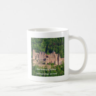 Neuschwanstein Castle Frankfurt & German Quote Coffee Mug