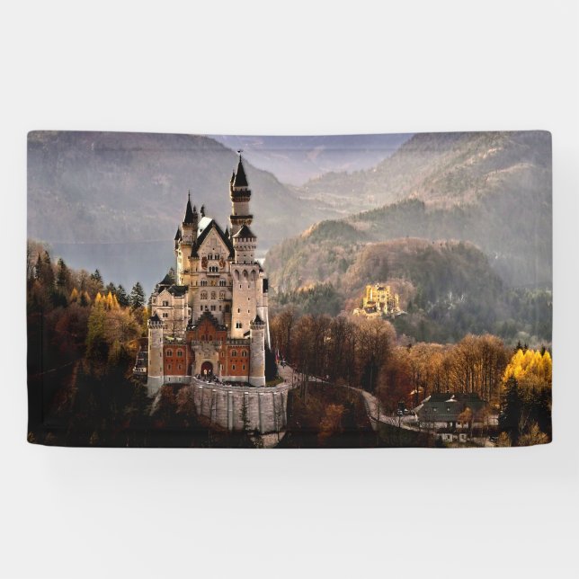 Neuschwanstein Castle Germany Banner (Horizontal)