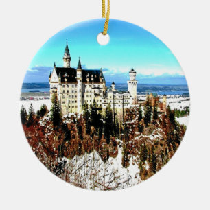 NEUSCHWANSTEIN CASTLE, GERMANY CERAMIC ORNAMENT