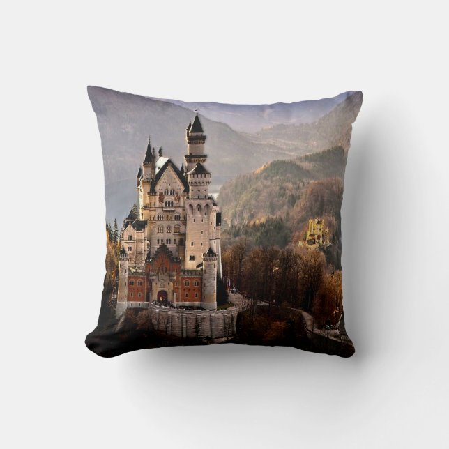 Neuschwanstein Castle Germany Cushion (Front)