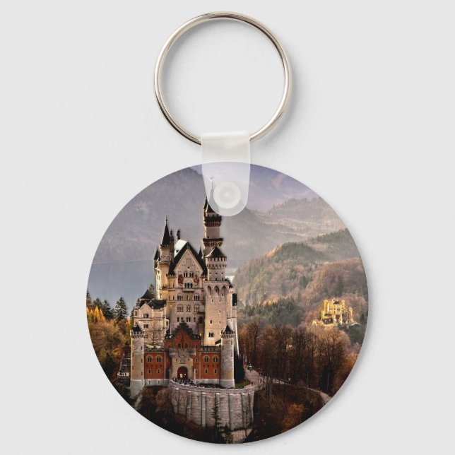 Neuschwanstein Castle Germany Key Ring (Front)