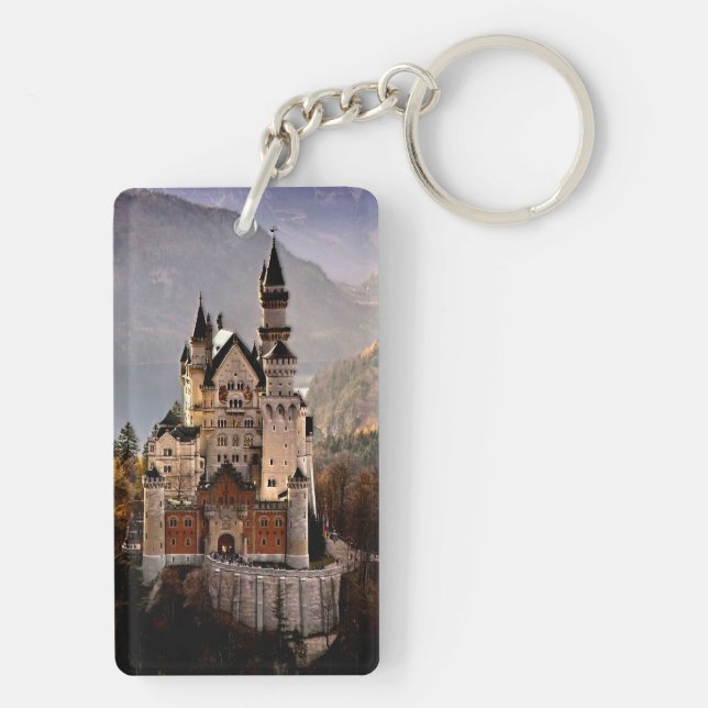Neuschwanstein Castle Germany Key Ring (Back)