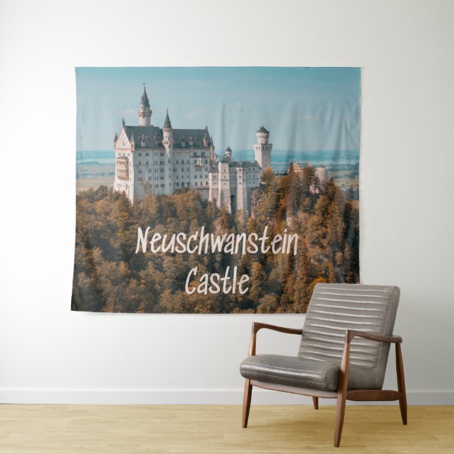 Neuschwanstein Castle Germany Tapestry (In Situ (Horizontal))