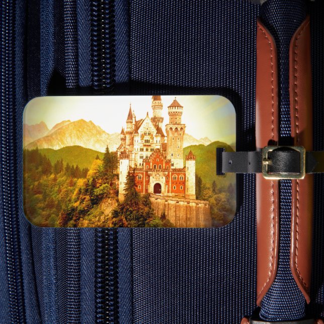 Neuschwanstein Castle Luggage Tag (Front Insitu 4)