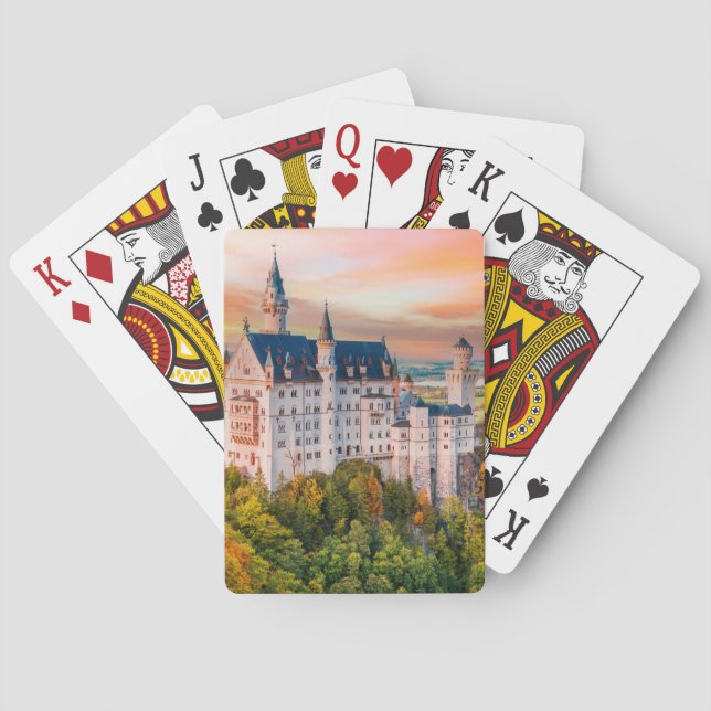 Neuschwanstein castle playing cards (Back)