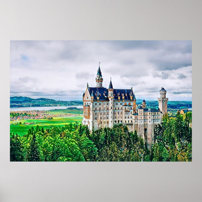Neuschwanstein Castle - Poster (Front)