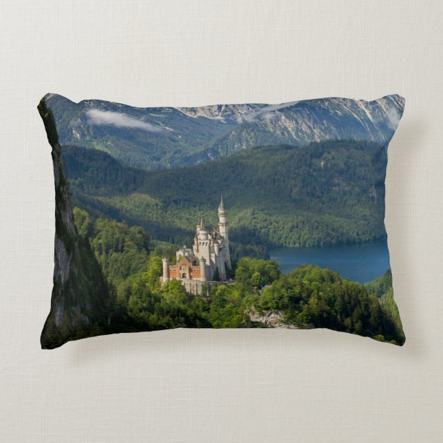 Neuschwanstein Castle Southern Bavaria Germany  Decorative Cushion (Front)