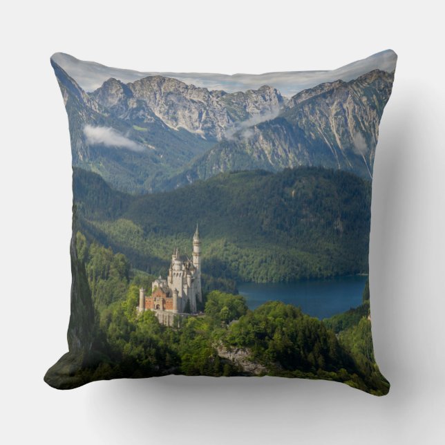 Neuschwanstein Castle Southern Bavaria Germany Thr Cushion (Front)