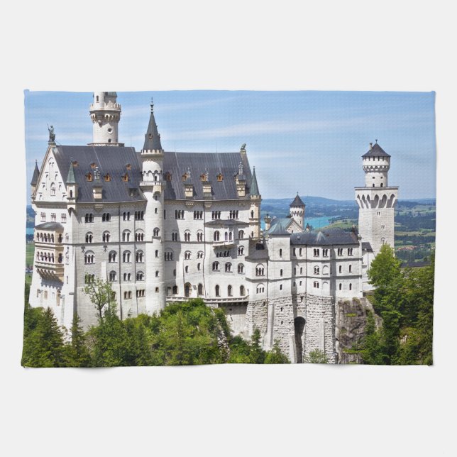 Neuschwanstein Castle Tea Towel (Horizontal)
