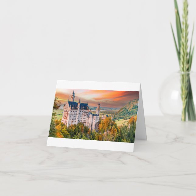 Neuschwanstein castle thank you card (Front)
