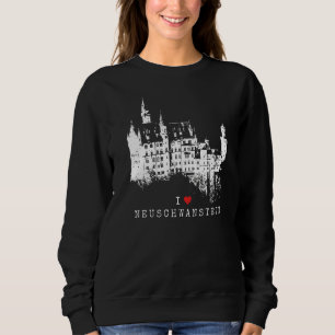 Neuschwanstein Castle Vintage Bavaria I Love Germ Sweatshirt