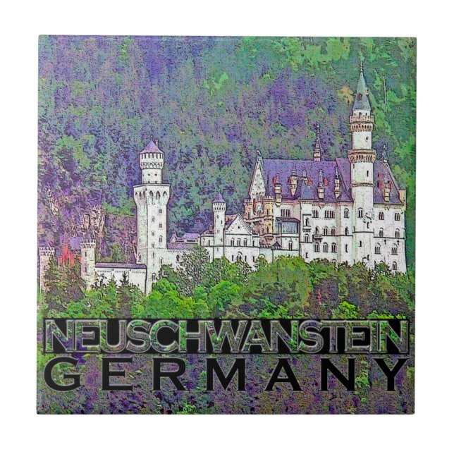 Neuschwanstein Ceramic Tile (Front)