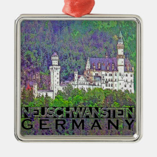 Neuschwanstein Metal Tree Decoration