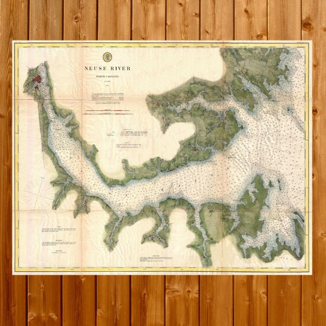 Neuse River North Carolina Antique map Poster (Creator Uploaded)