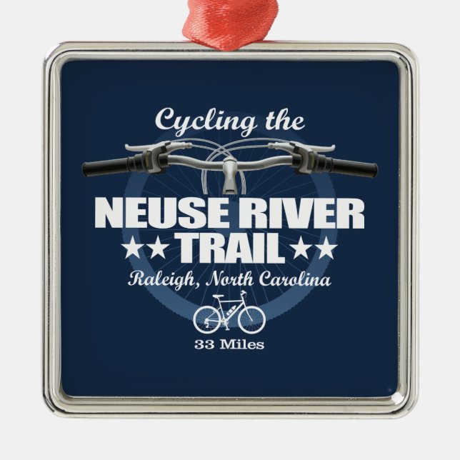 Neuse River Trail (H2) Metal Ornament (Front)