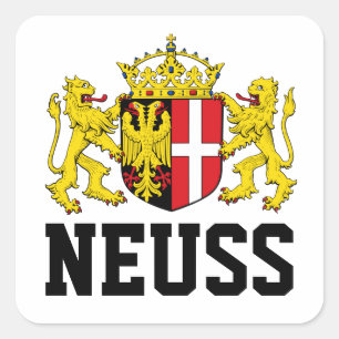 Neuss Coat of Arms, Germany Square Sticker