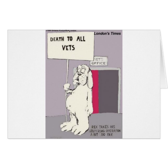 Neutered Dog Fights Back Funny Gifts & Tees (Front Horizontal)