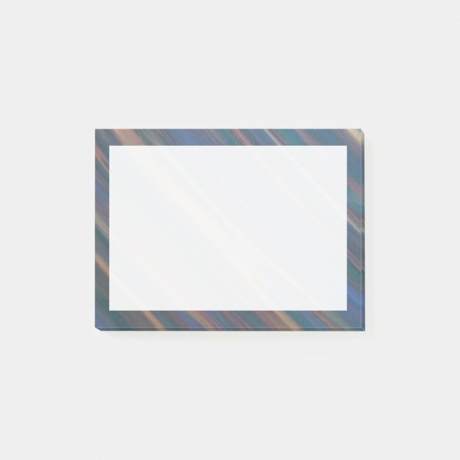 Neutral Abstract | Blue Olive Copper Earth Tones Post-it Notes (Front)