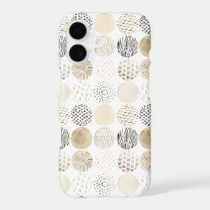 Neutral Abstract Circle Pattern