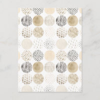 Neutral Abstract Circle Pattern