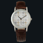 Neutral Abstract Circle Pattern Watch<br><div class="desc">Neutral Abstract Circle Pattern. Artist: June Erica Vess. Image ID: 150363D.</div>