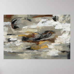 Neutral Abstract Grey Print   Silvia Vassileva