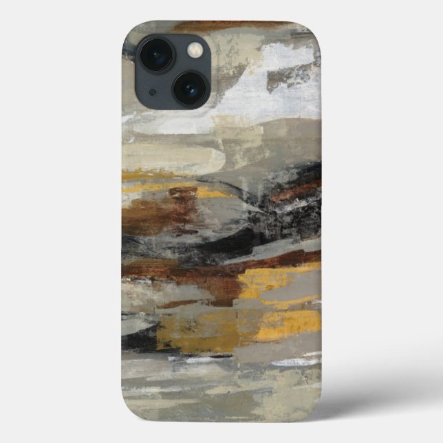 Neutral Abstract Grey Print | Silvia Vassileva Case-Mate iPhone Case (Back)