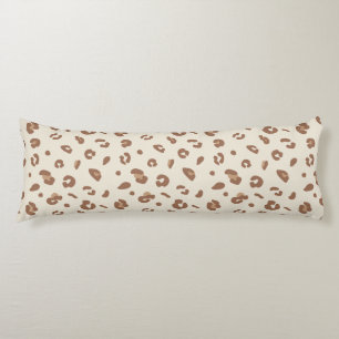 Neutral Abstract Leopard Print Pattern   Modern An Body Cushion