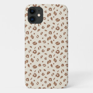 Neutral Abstract Leopard Print Pattern Modern An iPhone 11 Case