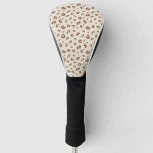 Neutral Abstract Leopard Print Pattern Modern An Golf Head Cover